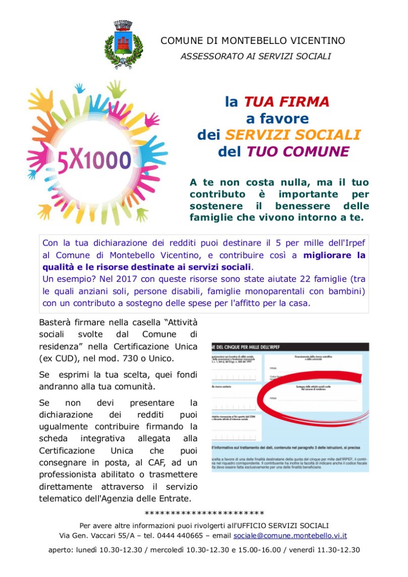 5 per 1000 locandina 2018