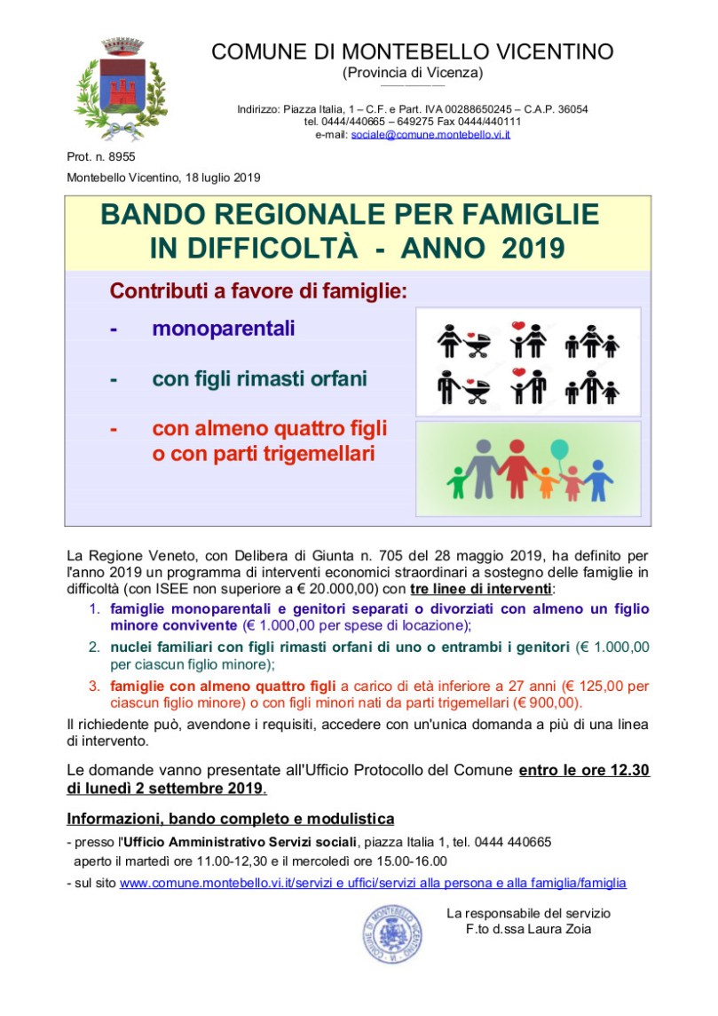 Bando Famiglie_2019_avviso