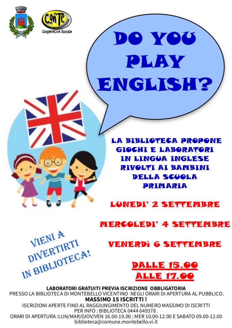 LABORATORI INGLESE BAMBINI locandina